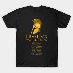 Peloponnesian War - Ancient Greek History - Brasidas World Tour T-Shirt